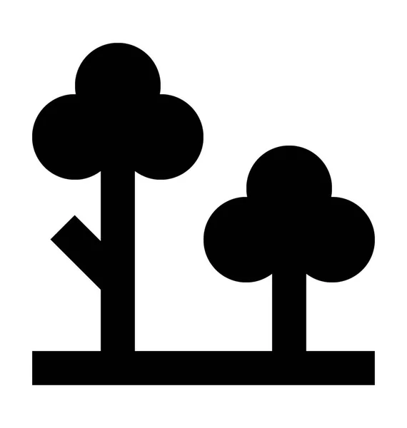 Icône vectorielle des arbres — Image vectorielle