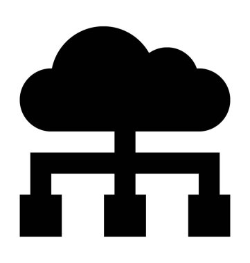  bulut ağ vektör simgesi