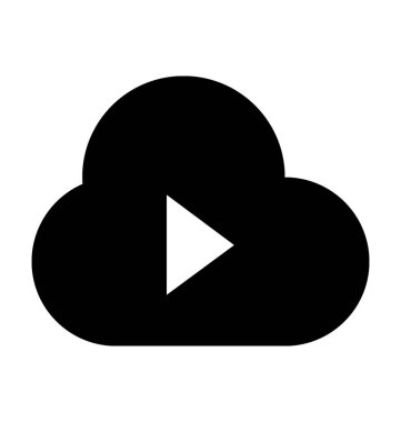 Bulut ortam vektör simgesi