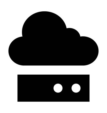  bulut ağ vektör simgesi