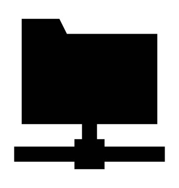  Bağlı klasör vektör simgesi