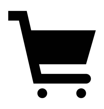  Alışveriş arabası vektör simgesi