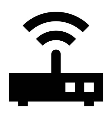  Wifi yönlendirici vektör simgesi