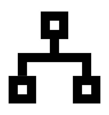  hiyerarşi vektör simgesi