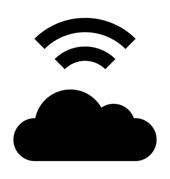 WiFi Cloud Vector Icono — Archivo Imágenes Vectoriales