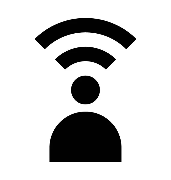 WiFi usuario Vector icono — Archivo Imágenes Vectoriales