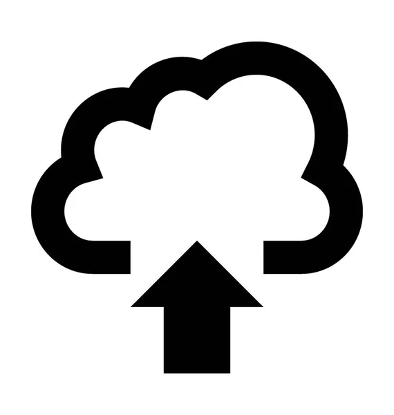 Cloud Upload Vector Icon — Stock Vector