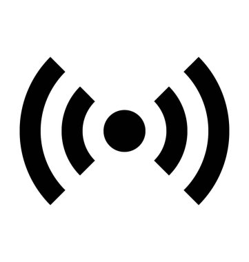  WiFi alanına vektör simgesi