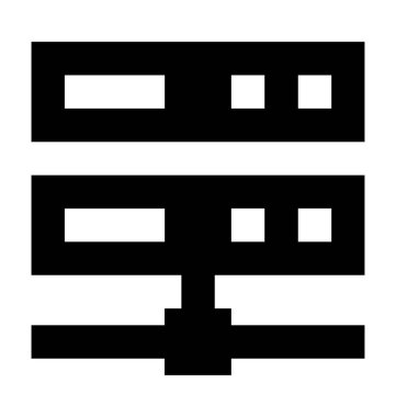  Sunucu barındırma vektör simgesi