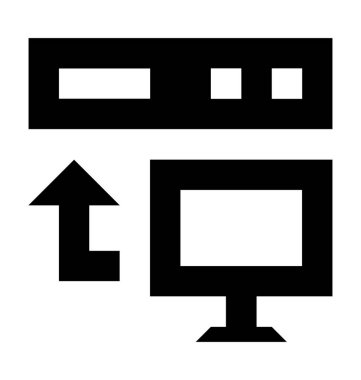  Veri dönüşüm vektör simgesi 