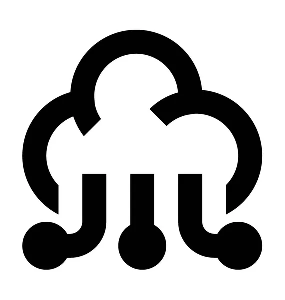 Cloud Sharing Vector Icon — Stock Vector