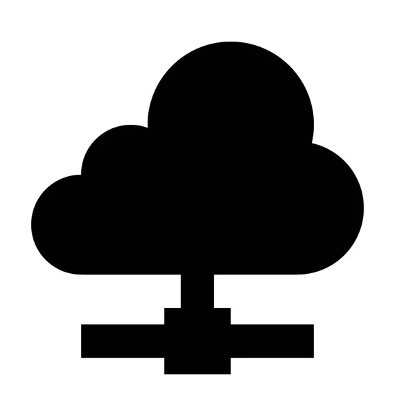 Cloud-Netzwerk-Vektor-Symbol — Stockvektor