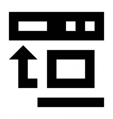  Veri dönüşüm vektör simgesi 