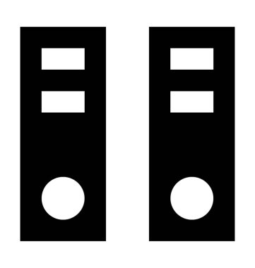  Veritabanı vektör simgesi