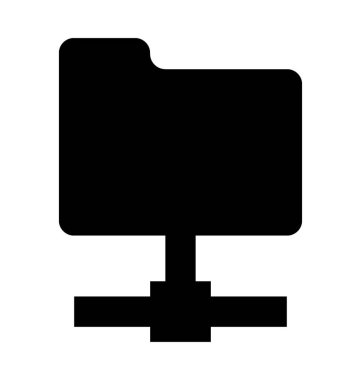  Bağlı klasör vektör simgesi