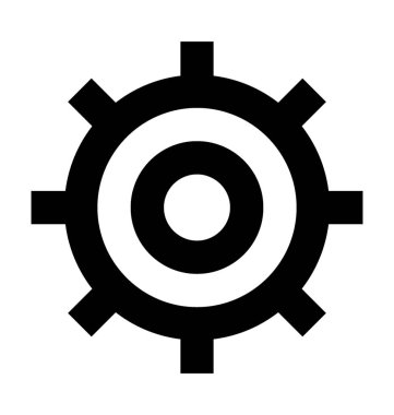  dişli tekerlek vektör simgesi 