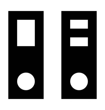  Veritabanı vektör simgesi