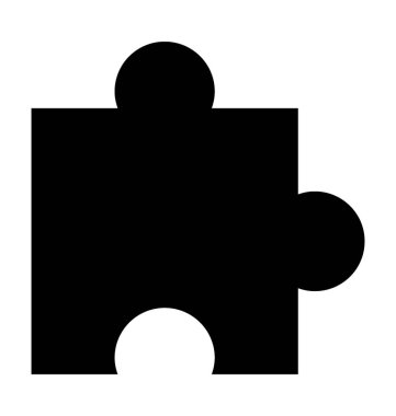  Jigsaw vektör simgesi