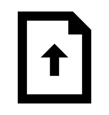  Veri karşıya yükleme vektör simgesi