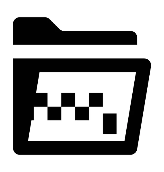 Icône vectorielle de dossier zippé — Image vectorielle