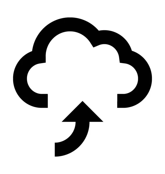 Cloud Upload Vector Icon — Stock Vector