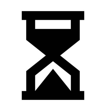  Kum Saati vektör simgesi 