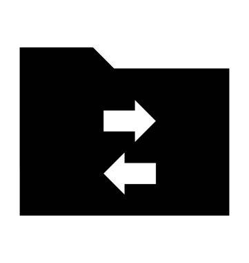  ağ klasörü vektör simgesi