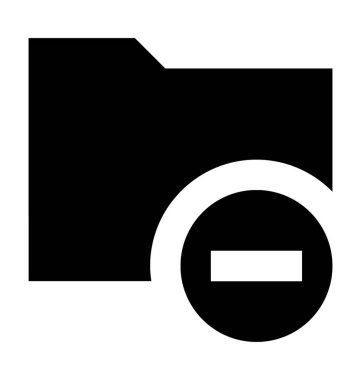  Klasör vektör simgesini Kaldır 