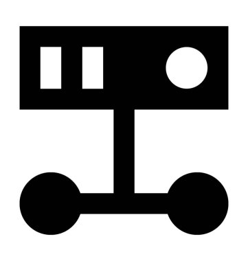  Sunucu barındırma vektör simgesi