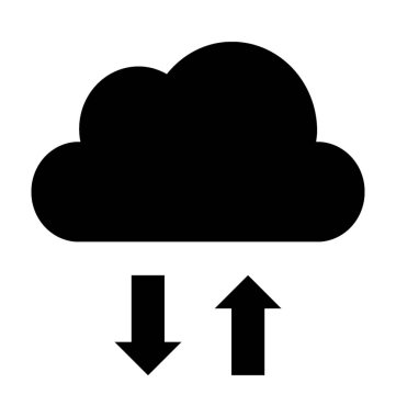  bulut ağ vektör simgesi