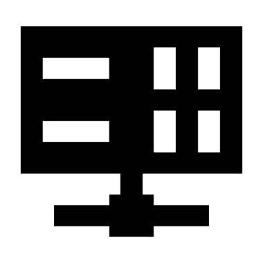  sunucu ağ vektör simgesi 