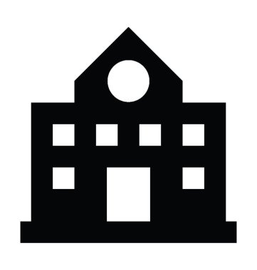  okul oluşturma vektör simgesi