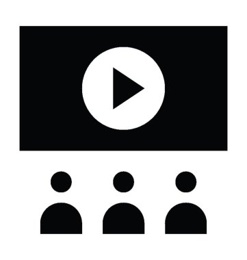  Video ders vektör simgesi