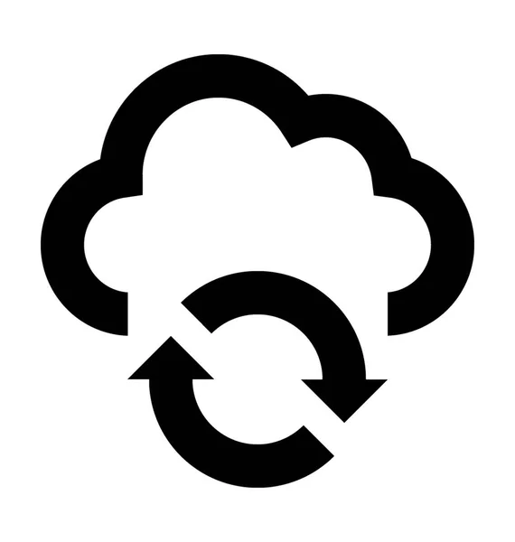 Cloud Sync Vector Icon — Stock Vector