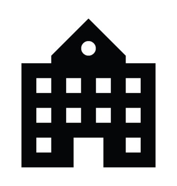  okul oluşturma vektör simgesi