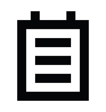  Not defteri vektör simgesi