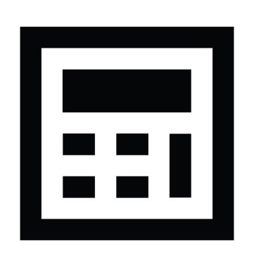  Hesap makinesi vektör simgesi