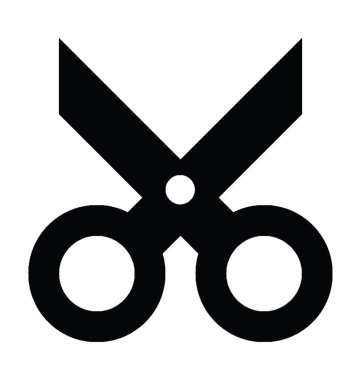  Makas vektör simgesi