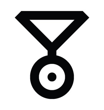  Pozisyon madalya vektör simgesi