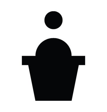  Kürsü vektör simgesi