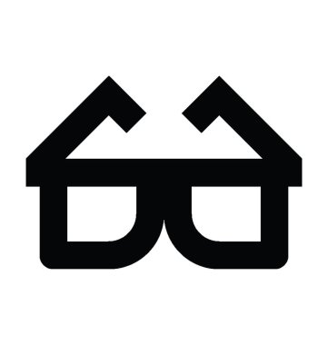  Gözlük Vektörü Simgesi