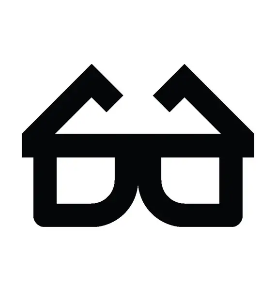 Ícone de vetor de óculos — Vetor de Stock