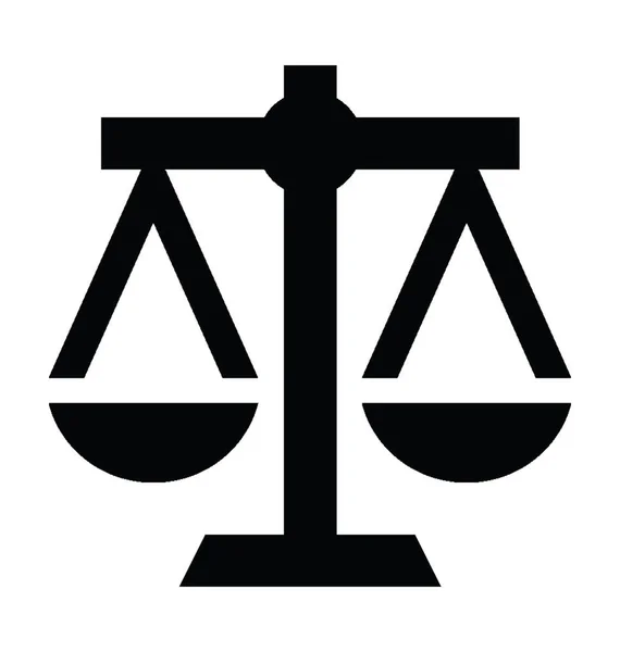 Icona vettoriale in scala di giustizia — Vettoriale Stock