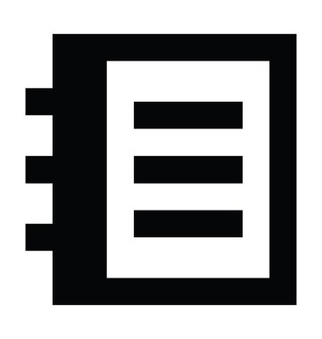  defter vektör simgesi