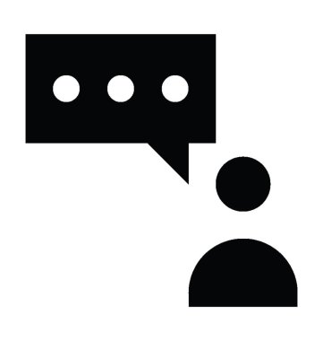  Konuşan vektör simgesi