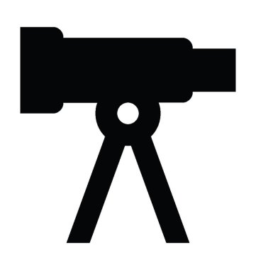  Teleskop vektör simgesi