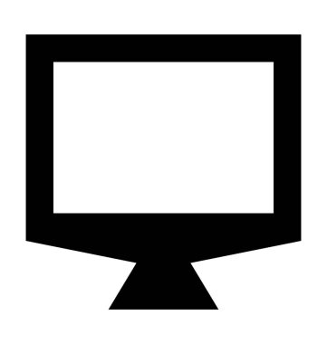  monitör vektör simgesi