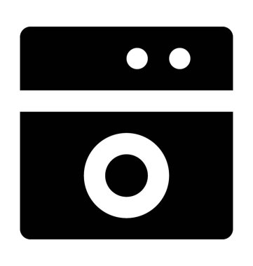  Çamaşır makinesi vektör simgesi