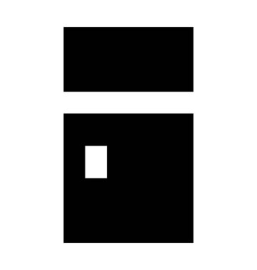  Buzdolabı vektör simgesi