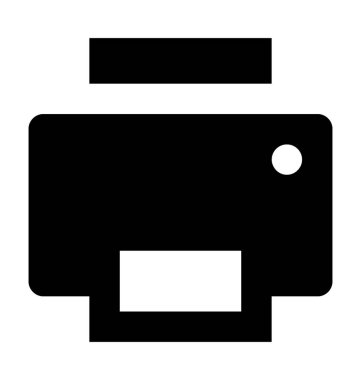  Yazıcı vektör simgesi